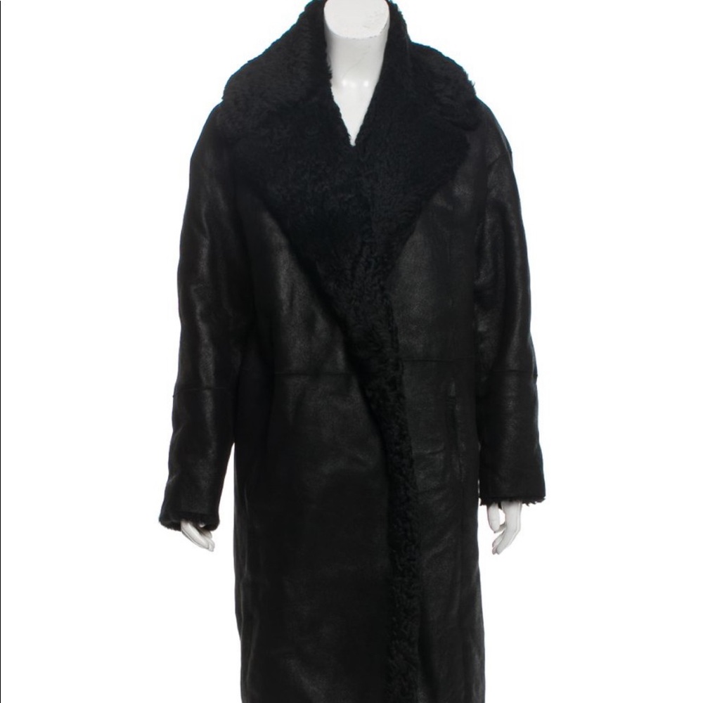 Vince Shearling Long Coat